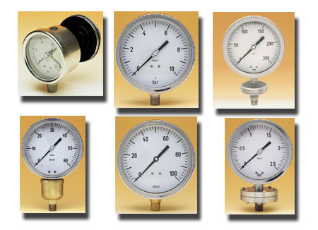 INDUSTRIAL MANOMETERS AND THERMOMETERS